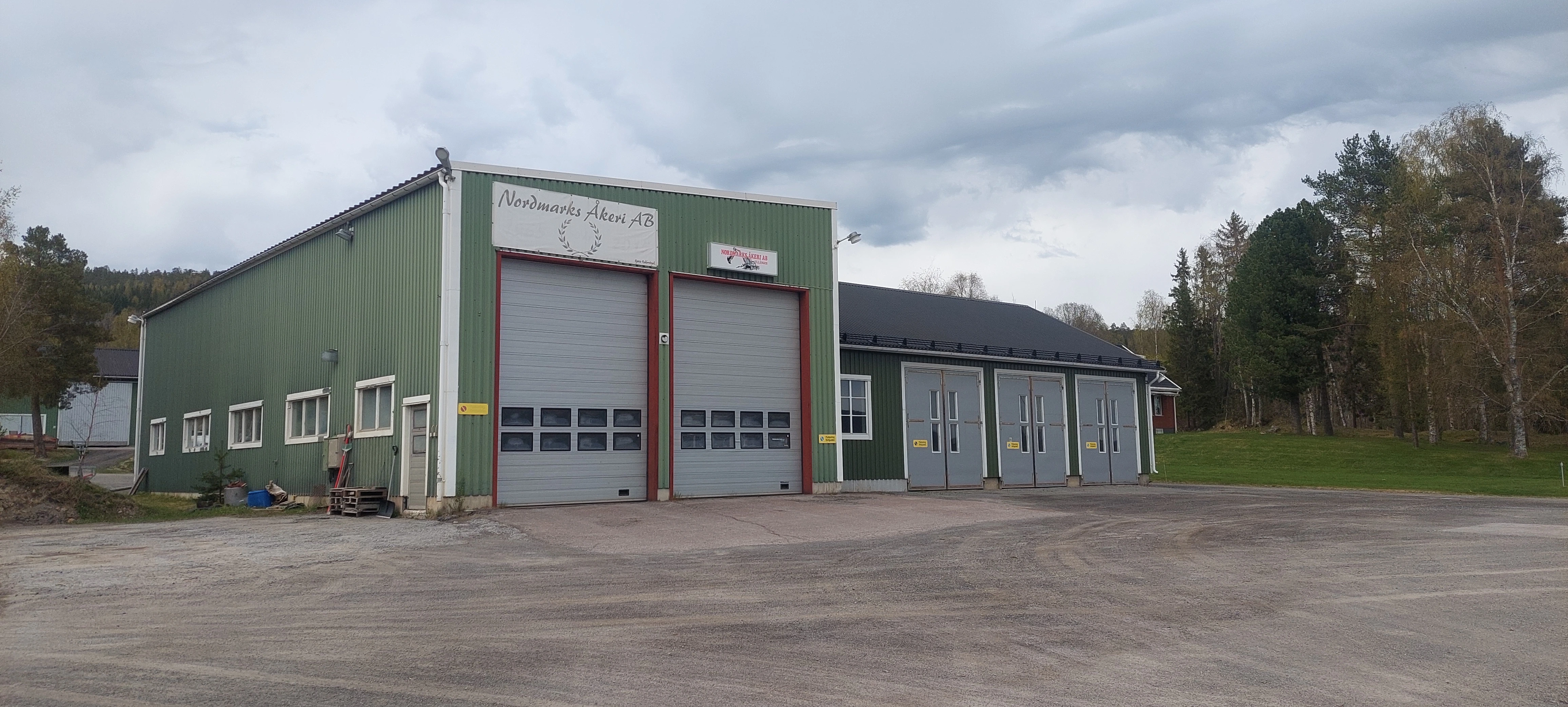 Nordmarks Åkeris garage – Nordmarks Åkeri